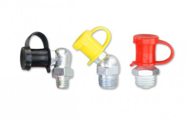 Защитные колпачки для пресс-масленок из пластика 42 мм, красный (GR46701)