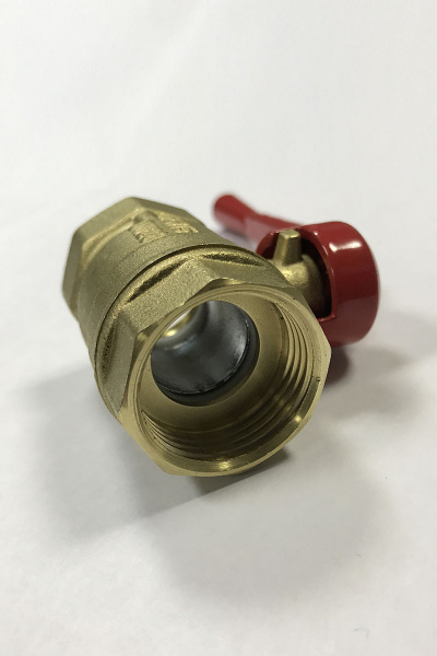 Кран шаровый латунь г-г рычаг 1/2"