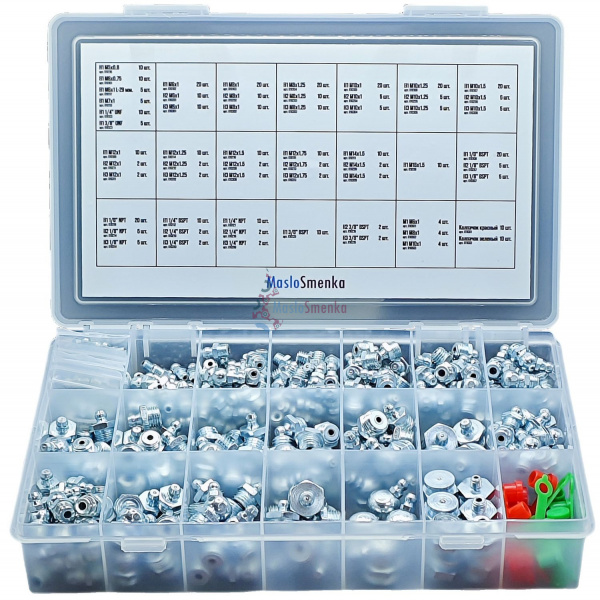 Набор пресс-масленок GN-KIT-60-469 (60 типов / 469 предметов), 012009