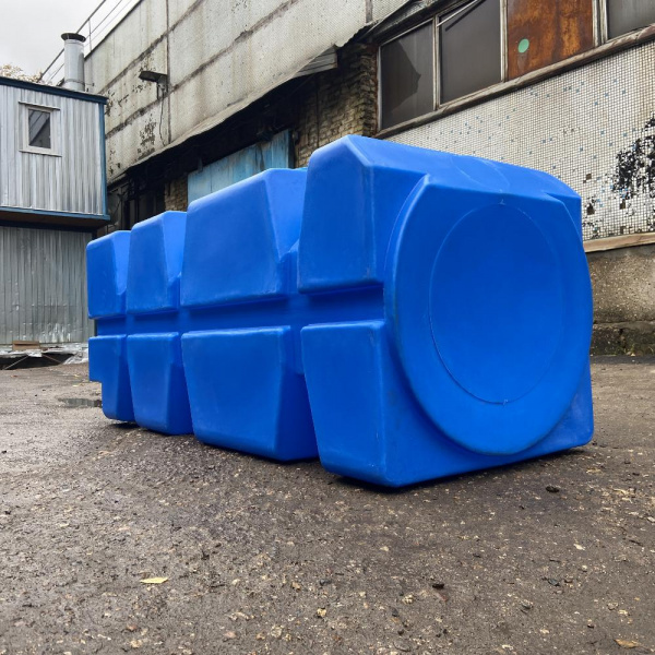 Горизонтальная емкость FG 1000 (350) литров (черный)