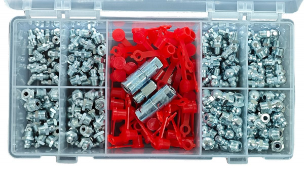 Набор пресс-масленок GN-KIT-15-233 (15 типов / 233 предмета), 012003