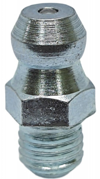 Пресс-масленка прямая оц. H1 M6x0,75, комплект 100 шт., оцинкованная сталь, Европейский стандарт DIN71412, MasloSmenka 010101-100