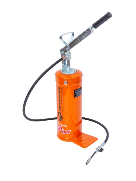 Ручной солидолонагнетатель с емкостью 8 кг, 300 бар, профессиональная версия