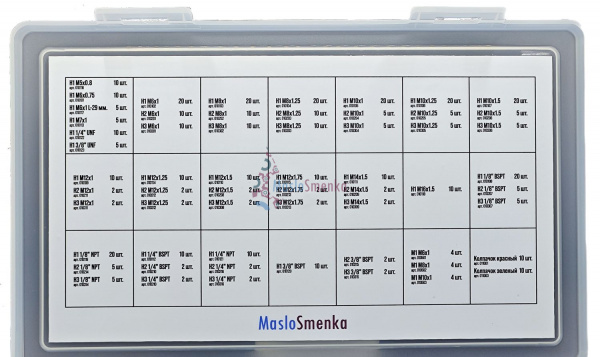 Набор пресс-масленок GN-KIT-60-469 (60 типов / 469 предметов), 012009